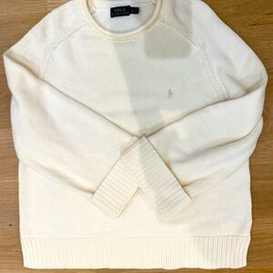 Woman Polo Ralph Loren ivory sweater size L.